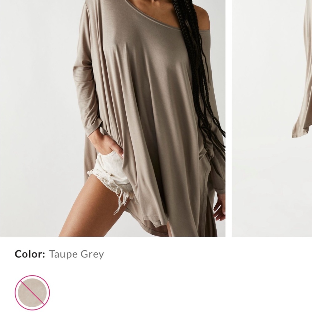 Free People Lilac Beach Tunic Top